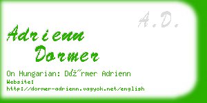 adrienn dormer business card